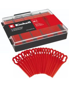 Einhell Grass Strimmer Trimmer Blade Set Plastic Blades x50 + Case GE-CT 18 Li