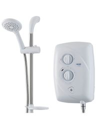 Triton Evani Fast Fit 9.5Kw Slimline Electric Shower Easy Fit White Chrome T80Z
